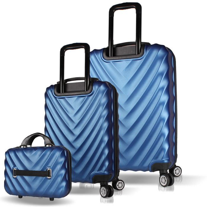 Zoozie Bags Juego de Maletas de 3 Piezas Azul Oscuro Zoozie Bags Juego de Maletas de 3 Piezas Azul Oscuro
